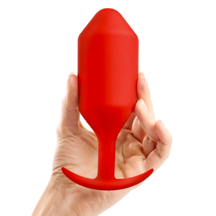 SNUG PLUG 6 | RED – Rechargeable, Discreet, Intimate Wellness Accessory – Quiet, Rechargeable, Waterproof, Couples & Solo Use, Discreet Intimate Wellness Accessory