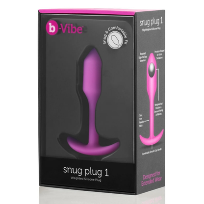 SNUG PLUG 1 | FUCHSIA – Rechargeable, Discreet, Intimate Wellness Accessory – Quiet, Rechargeable, Waterproof, Couples & Solo Use, Discreet Intimate Wellness Accessory