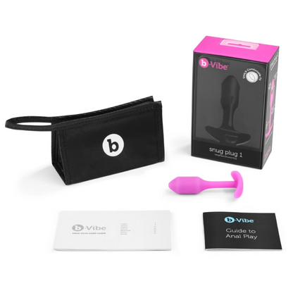 SNUG PLUG 1 | FUCHSIA – Rechargeable, Discreet, Intimate Wellness Accessory – Quiet, Rechargeable, Waterproof, Couples & Solo Use, Discreet Intimate Wellness Accessory