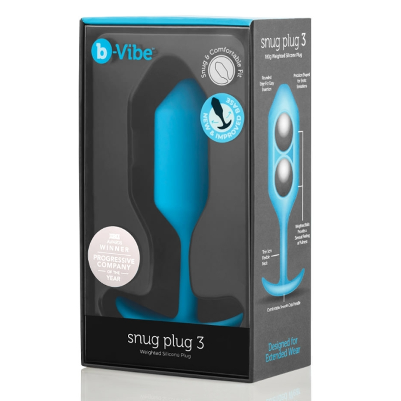 SNUG PLUG 3 | TEAL – Rechargeable, Discreet, Intimate Wellness Accessory – Quiet, Rechargeable, Waterproof, Couples & Solo Use, Discreet Intimate Wellness Accessory