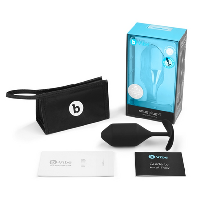 SNUG PLUG 4 | BLACK – Rechargeable, Discreet, Intimate Wellness Accessory – Quiet, Rechargeable, Waterproof, Couples & Solo Use, Discreet Intimate Wellness Accessory