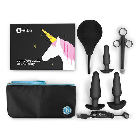backdoor EDUCATION SET | BLACK – Rechargeable, Discreet, Intimate Wellness Accessory – Quiet, Rechargeable, Waterproof, Couples & Solo Use, Discreet Intimate Wellness Accessory