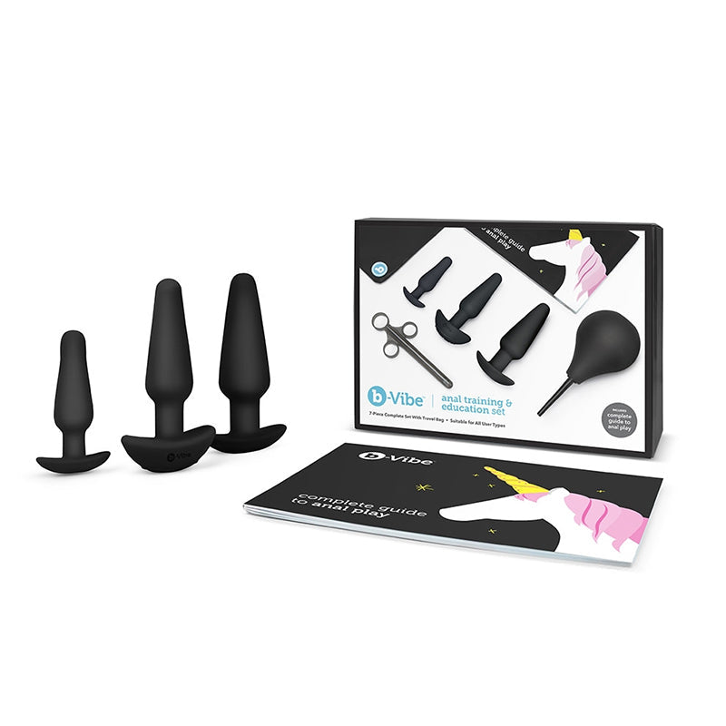backdoor EDUCATION SET | BLACK – Rechargeable, Discreet, Intimate Wellness Accessory – Quiet, Rechargeable, Waterproof, Couples & Solo Use, Discreet Intimate Wellness Accessory
