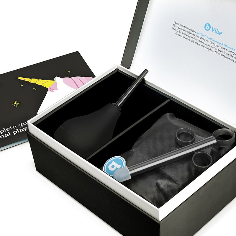 backdoor EDUCATION SET | BLACK – Rechargeable, Discreet, Intimate Wellness Accessory – Quiet, Rechargeable, Waterproof, Couples & Solo Use, Discreet Intimate Wellness Accessory