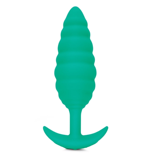 TWIST TEXTURE PLUG | GREEN – Rechargeable, Discreet, Intimate Wellness Accessory – Quiet, Rechargeable, Waterproof, Couples & Solo Use, Discreet Intimate Wellness Accessory