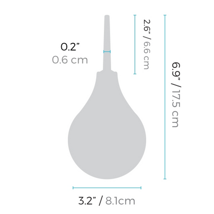CLASSIC ENEMA BULB SET – Rechargeable, Discreet, Intimate Wellness Accessory – Quiet, Rechargeable, Waterproof, Couples & Solo Use, Discreet Intimate Wellness Accessory