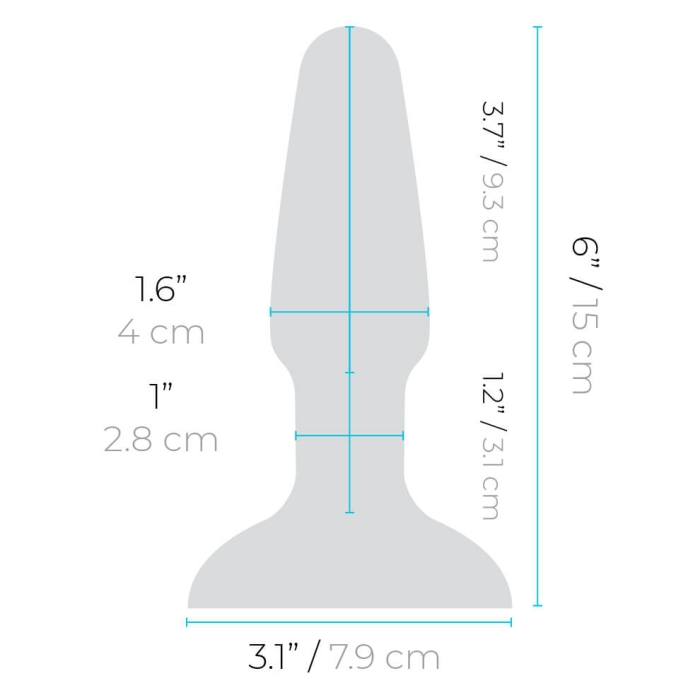 RIMMING PLUG 2 | TEAL – Rechargeable, Discreet, Intimate Wellness Accessory – Quiet, Rechargeable, Waterproof, Couples & Solo Use, Discreet Intimate Wellness Accessory
