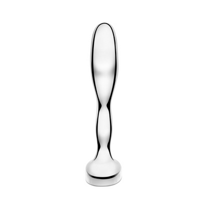 STAINLESS STEEL PROSTATE PLUG – Rechargeable, Discreet, Intimate Wellness Accessory – Quiet, Rechargeable, Waterproof, Couples & Solo Use, Discreet Intimate Wellness Accessory