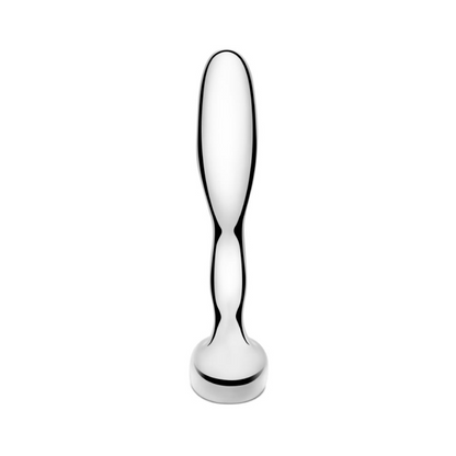 STAINLESS STEEL PROSTATE PLUG – Rechargeable, Discreet, Intimate Wellness Accessory – Quiet, Rechargeable, Waterproof, Couples & Solo Use, Discreet Intimate Wellness Accessory