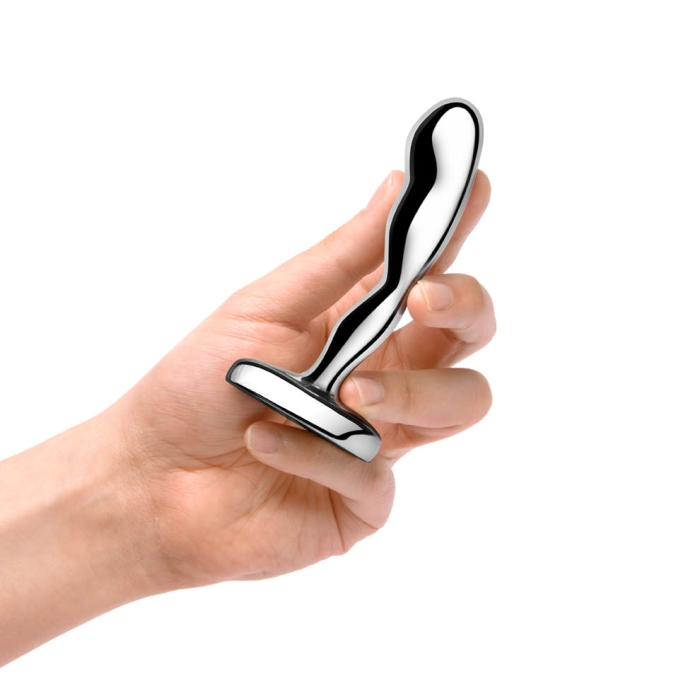 STAINLESS STEEL PROSTATE PLUG – Rechargeable, Discreet, Intimate Wellness Accessory – Quiet, Rechargeable, Waterproof, Couples & Solo Use, Discreet Intimate Wellness Accessory