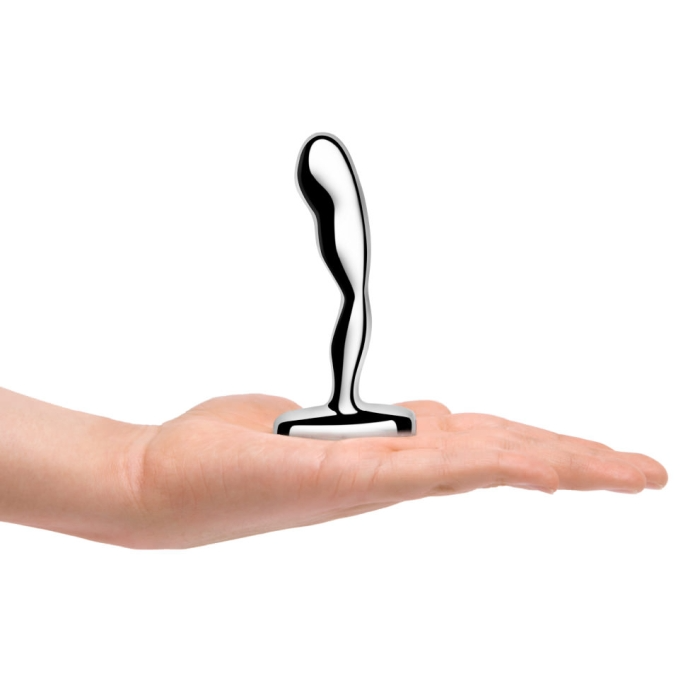STAINLESS STEEL PROSTATE PLUG – Rechargeable, Discreet, Intimate Wellness Accessory – Quiet, Rechargeable, Waterproof, Couples & Solo Use, Discreet Intimate Wellness Accessory