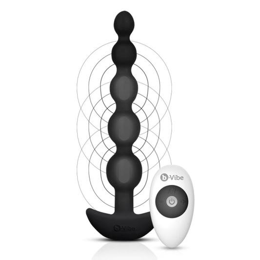 CINCO backdoor BEADS | BLACK – Rechargeable, Discreet, Intimate Wellness Accessory – Quiet, Rechargeable, Waterproof, Couples & Solo Use, Discreet Intimate Wellness Accessory