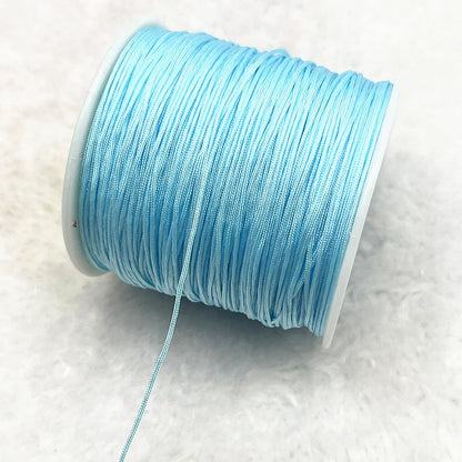 NEW 0.4/0.8/1.0/1.5mm Nylon Cord Thread Chinese Knot Macrame Cord Bracelet Braided String DIY Tassels Beading Shamballa Thread