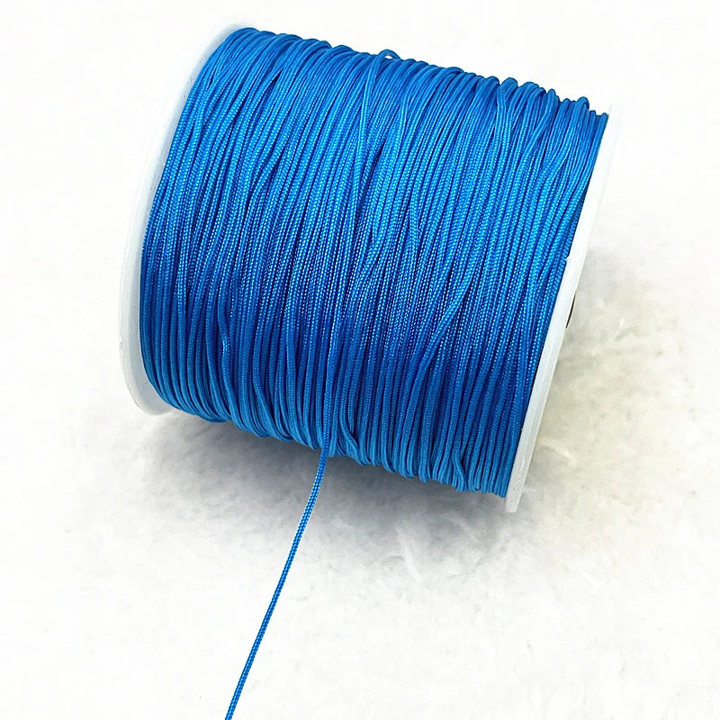 NEW 0.4/0.8/1.0/1.5mm Nylon Cord Thread Chinese Knot Macrame Cord Bracelet Braided String DIY Tassels Beading Shamballa Thread