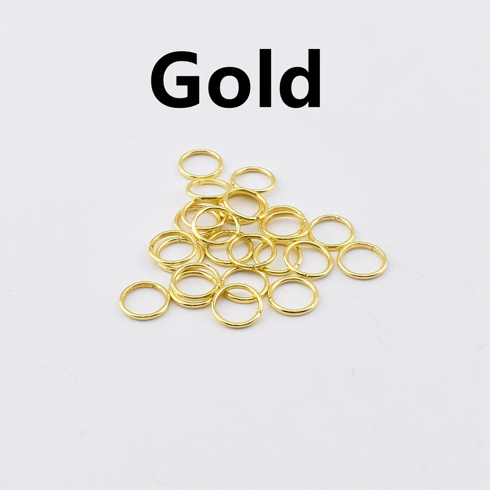 100-200Pcs/Lot 3-8mm Single Loop Open Jump Rings Split Rings Connectors For Jewelry Making Supplies Diy Handmade Accessories