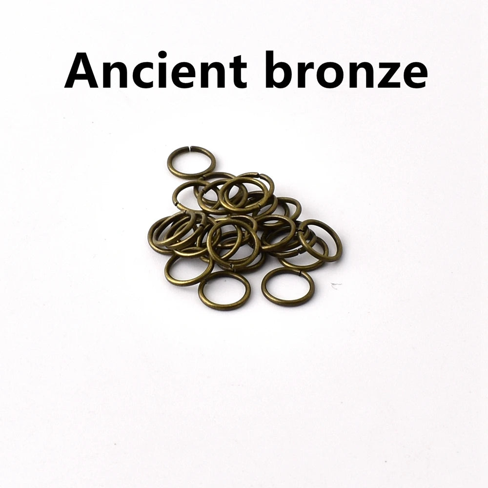 100-200Pcs/Lot 3-8mm Single Loop Open Jump Rings Split Rings Connectors For Jewelry Making Supplies Diy Handmade Accessories