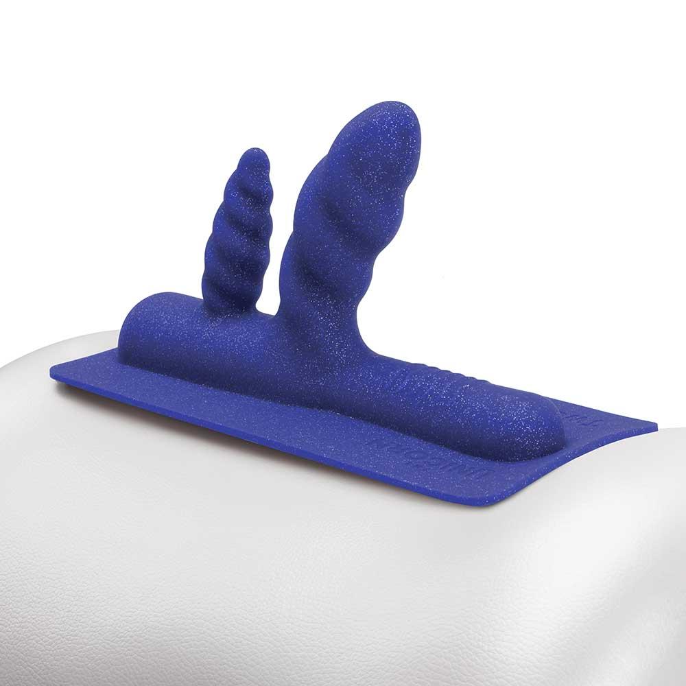 Two-Nicorn - Textured Double Penetration Attachment – Rechargeable, Discreet, Intimate Wellness Accessory – Quiet, Rechargeable, Waterproof, Couples & Solo Use, Discreet Intimate Wellness Accessory