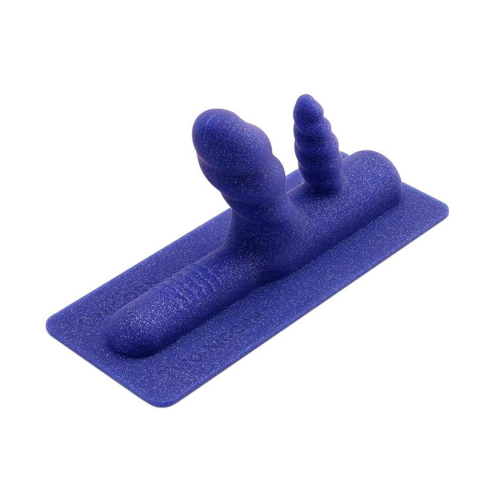 Two-Nicorn - Textured Double Penetration Attachment – Rechargeable, Discreet, Intimate Wellness Accessory – Quiet, Rechargeable, Waterproof, Couples & Solo Use, Discreet Intimate Wellness Accessory