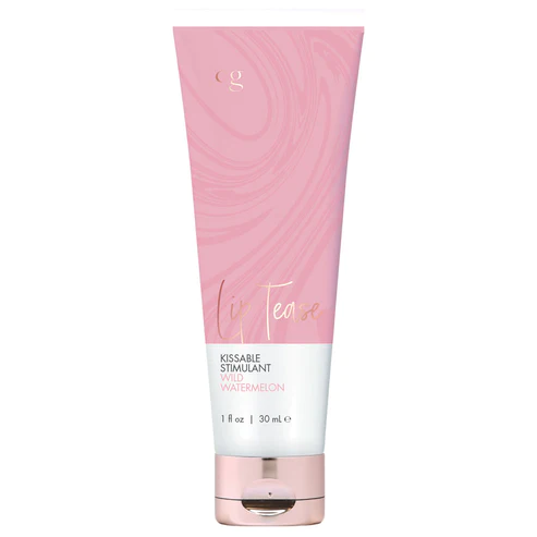 LIP TEASE Kissable Stimulant - Wild Watermelon 1oz | 30mL – Rechargeable, Discreet, Intimate Wellness Accessory – Quiet, Rechargeable, Waterproof, Couples & Solo Use, Discreet Intimate Wellness Accessory
