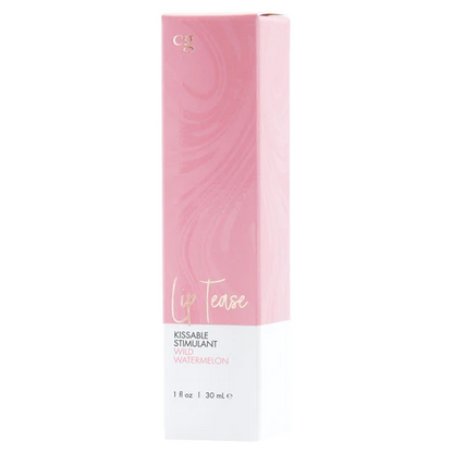 LIP TEASE Kissable Stimulant - Wild Watermelon 1oz | 30mL – Rechargeable, Discreet, Intimate Wellness Accessory – Quiet, Rechargeable, Waterproof, Couples & Solo Use, Discreet Intimate Wellness Accessory