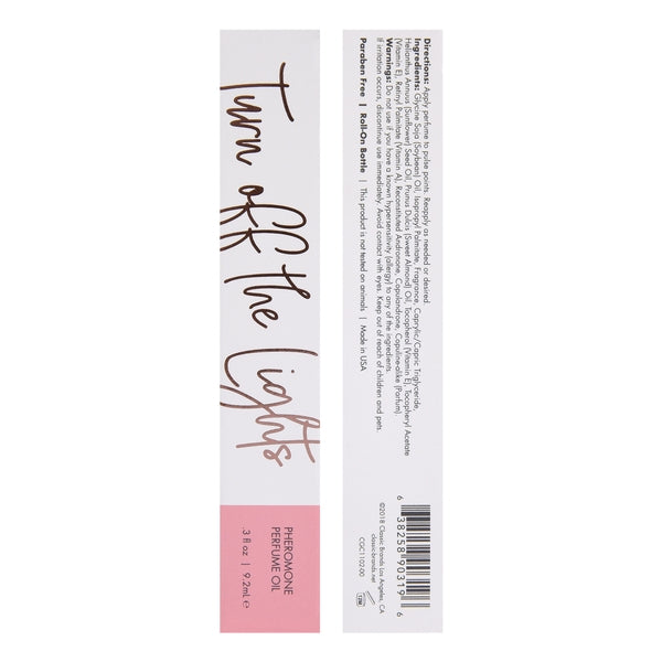TURN OFF THE LIGHTS Perfume Oil with Pheromones - Floral - Oriental 0.3oz | 9.2mL – Rechargeable, Discreet, Intimate Wellness Accessory – Quiet, Rechargeable, Waterproof, Couples & Solo Use, Discreet Intimate Wellness Accessory