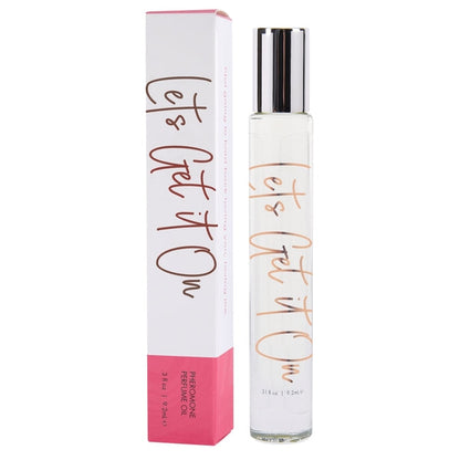 LET'S GET IT ON Perfume Oil with Pheromones - Fruity - Floral 0.3oz | 9.2mL – Rechargeable, Discreet, Intimate Wellness Accessory – Quiet, Rechargeable, Waterproof, Couples & Solo Use, Discreet Intimate Wellness Accessory