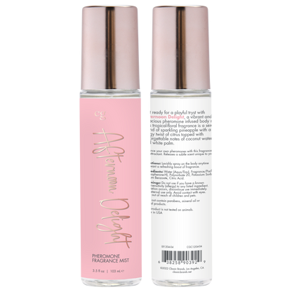 AFTERNOON DELIGHT Fragrance Body Mist with Pheromones – Rechargeable, Discreet, Intimate Wellness Accessory – Quiet, Rechargeable, Waterproof, Couples & Solo Use, Discreet Intimate Wellness Accessory