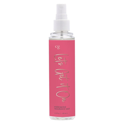 LET'S GET IT ON Fragrance Body Mist with Pheromones - Fruity - Floral 3.5oz | 103mL – Rechargeable, Discreet, Intimate Wellness Accessory – Quiet, Rechargeable, Waterproof, Couples & Solo Use, Discreet Intimate Wellness Accessory