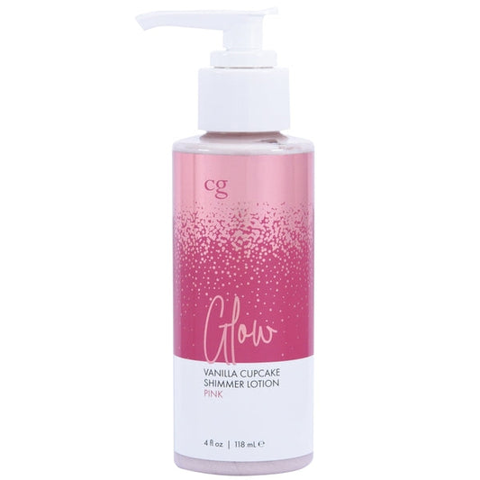 GLOW Pink Shimmer Lotion - Pink 4oz | 118mL – Rechargeable, Discreet, Intimate Wellness Accessory – Quiet, Rechargeable, Waterproof, Couples & Solo Use, Discreet Intimate Wellness Accessory