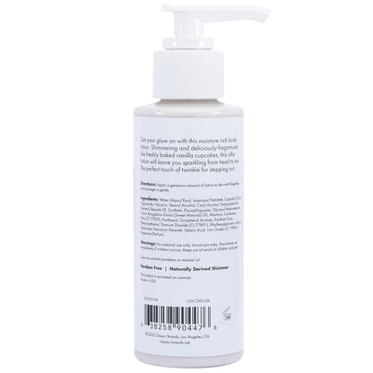 GLOW Silver Shimmer Lotion - Silver 4oz | 118mL – Rechargeable, Discreet, Intimate Wellness Accessory – Quiet, Rechargeable, Waterproof, Couples & Solo Use, Discreet Intimate Wellness Accessory