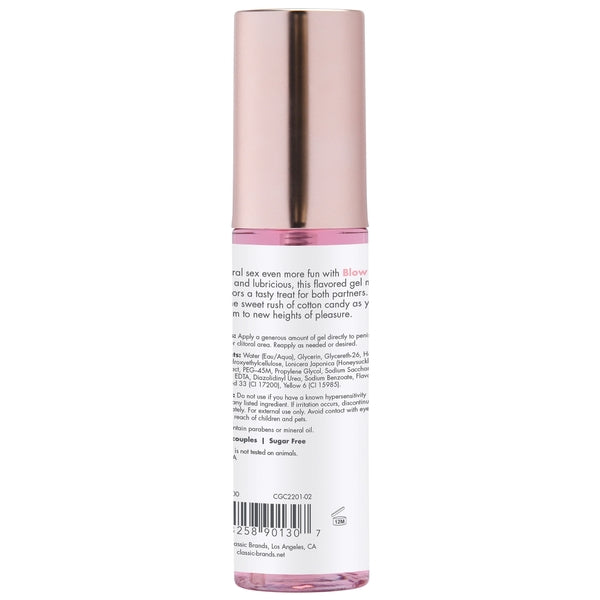 BLOW ME Oral intimacy Gel - Sugar Rush 2oz | 60mL – Rechargeable, Discreet, Intimate Wellness Accessory – Quiet, Rechargeable, Waterproof, Couples & Solo Use, Discreet Intimate Wellness Accessory