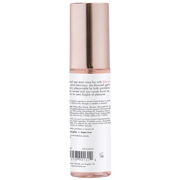 BLOW ME Oral intimacy Gel - Berry Burst 2oz | 60 mL – Rechargeable, Discreet, Intimate Wellness Accessory – Quiet, Rechargeable, Waterproof, Couples & Solo Use, Discreet Intimate Wellness Accessory