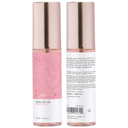 BLOW ME Oral intimacy Gel - Berry Burst 2oz | 60 mL – Rechargeable, Discreet, Intimate Wellness Accessory – Quiet, Rechargeable, Waterproof, Couples & Solo Use, Discreet Intimate Wellness Accessory
