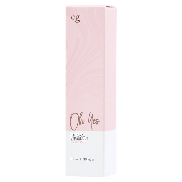 OH YES Cooling Clitoral Stimulant - Fragrance Free 1oz | 30mL – Rechargeable, Discreet, Intimate Wellness Accessory – Quiet, Rechargeable, Waterproof, Couples & Solo Use, Discreet Intimate Wellness Accessory