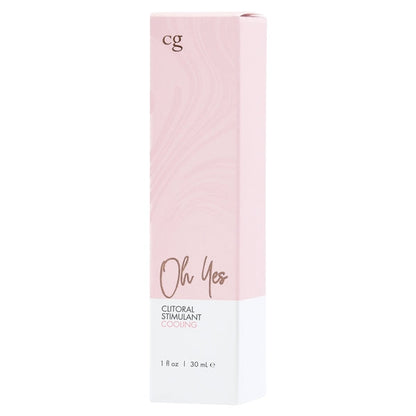 OH YES Cooling Clitoral Stimulant - Fragrance Free 1oz | 30mL – Rechargeable, Discreet, Intimate Wellness Accessory – Quiet, Rechargeable, Waterproof, Couples & Solo Use, Discreet Intimate Wellness Accessory
