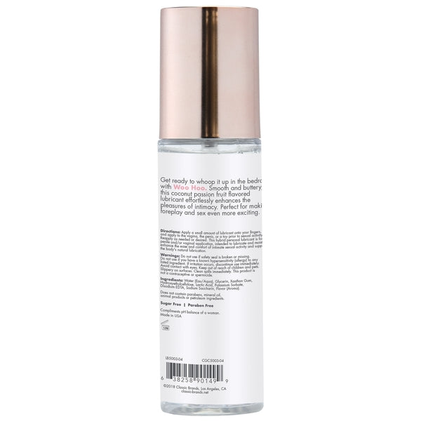 WOO HOO Water based Personal Lubricant - Coconut Passion 4.4oz | 130mL – Rechargeable, Discreet, Intimate Wellness Accessory – Quiet, Rechargeable, Waterproof, Couples & Solo Use, Discreet Intimate Wellness Accessory