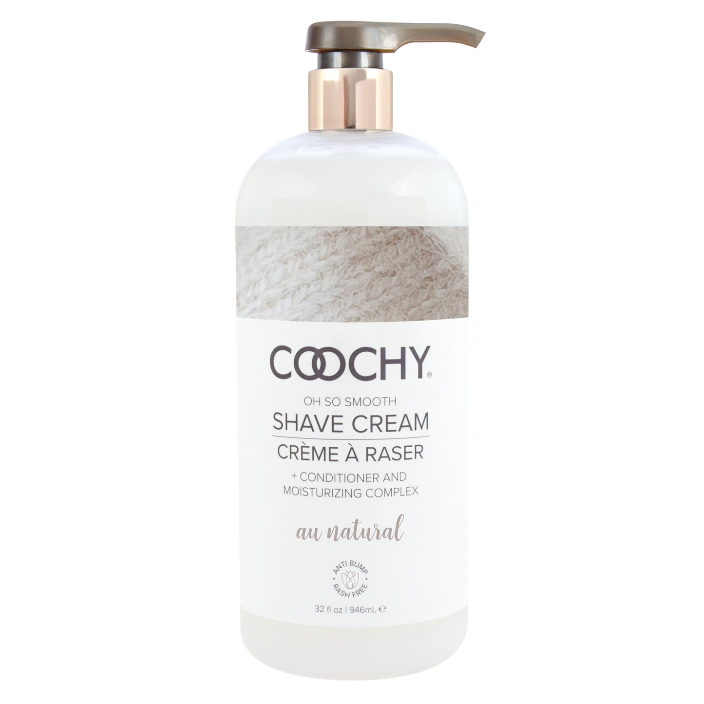 Shave Cream - Au Natural 32oz | 946mL – Rechargeable, Discreet, Intimate Wellness Accessory – Quiet, Rechargeable, Waterproof, Couples & Solo Use, Discreet Intimate Wellness Accessory