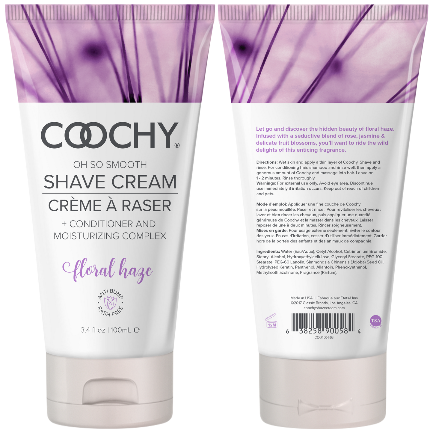 Shave Cream - Floral Haze 3.4oz | 100mL – Rechargeable, Discreet, Intimate Wellness Accessory – Quiet, Rechargeable, Waterproof, Couples & Solo Use, Discreet Intimate Wellness Accessory