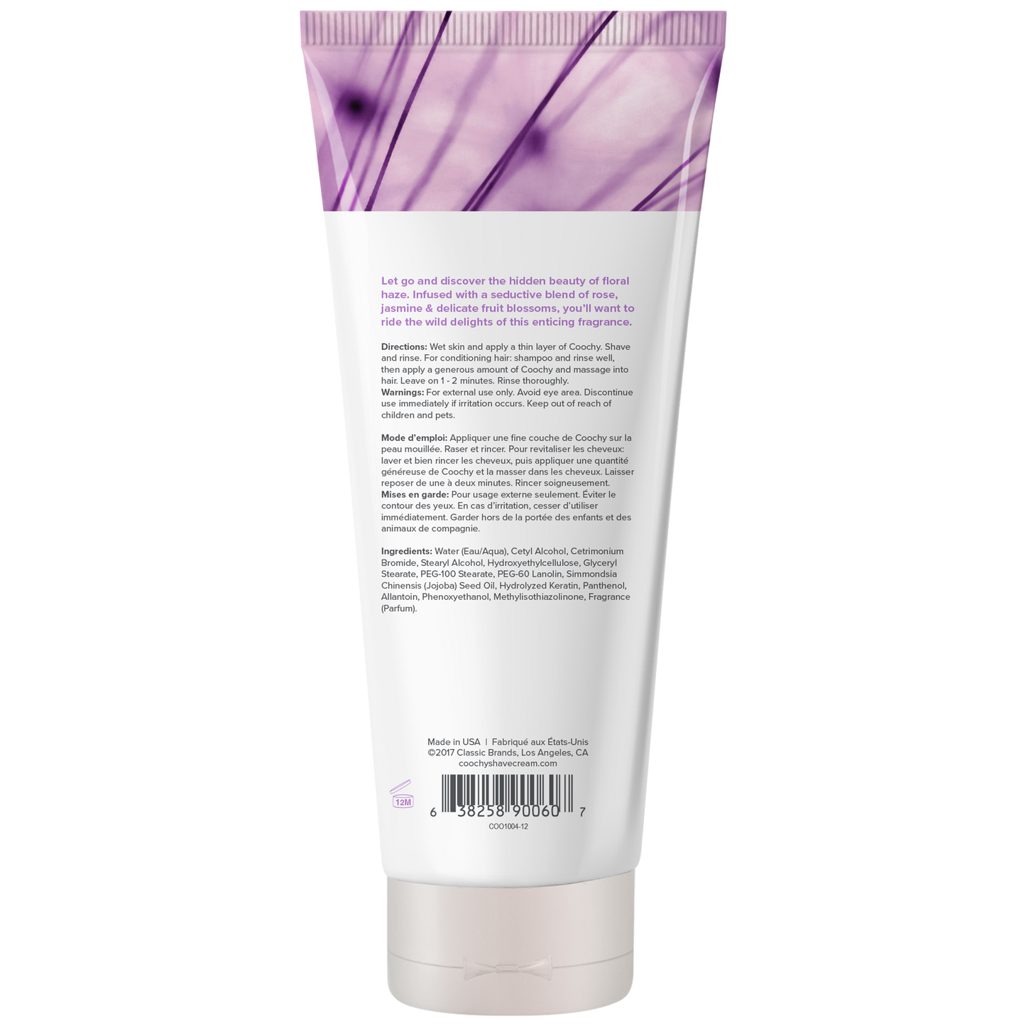 Shave Cream - Floral Haze 12.5oz | 370mL – Rechargeable, Discreet, Intimate Wellness Accessory – Quiet, Rechargeable, Waterproof, Couples & Solo Use, Discreet Intimate Wellness Accessory