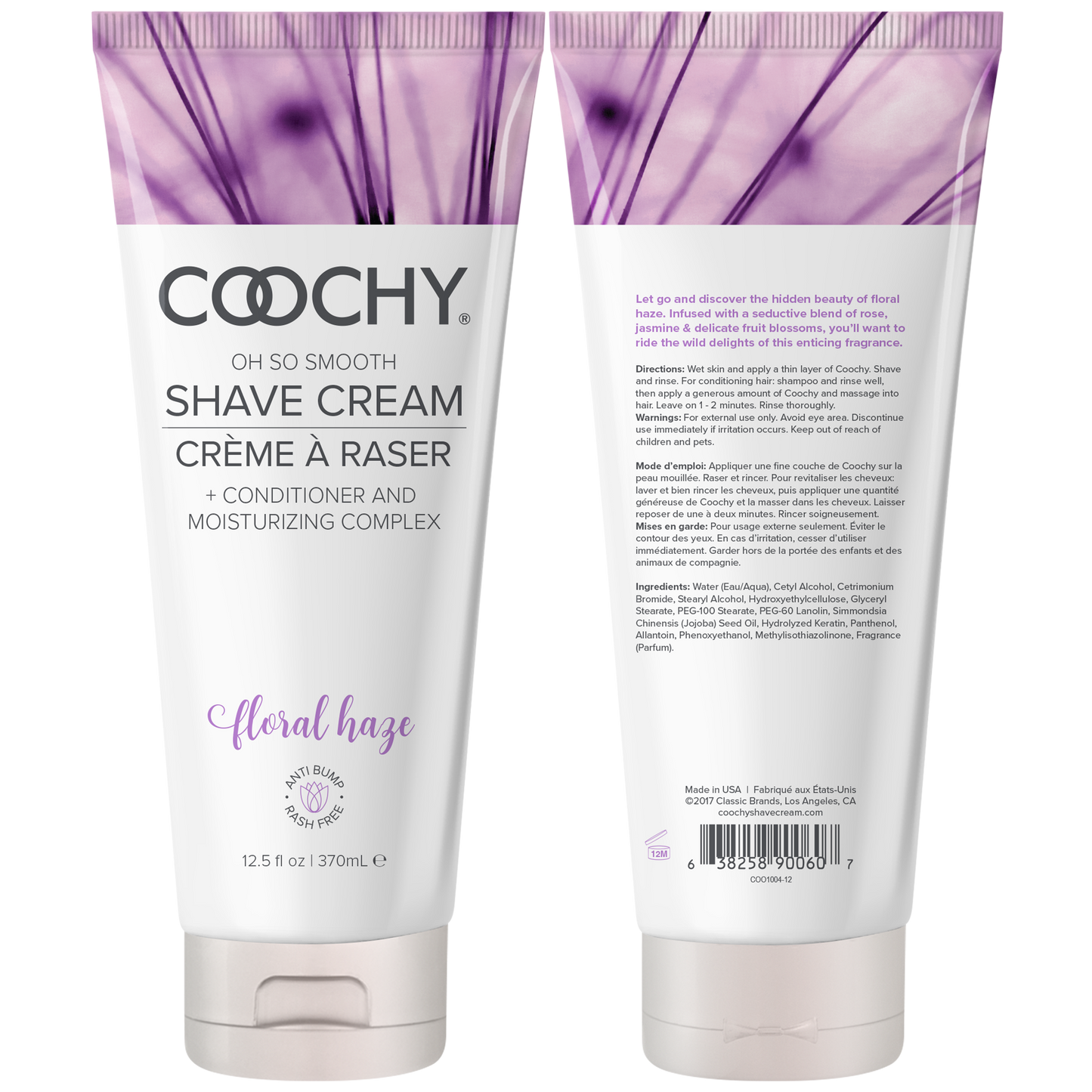 Shave Cream - Floral Haze 12.5oz | 370mL – Rechargeable, Discreet, Intimate Wellness Accessory – Quiet, Rechargeable, Waterproof, Couples & Solo Use, Discreet Intimate Wellness Accessory