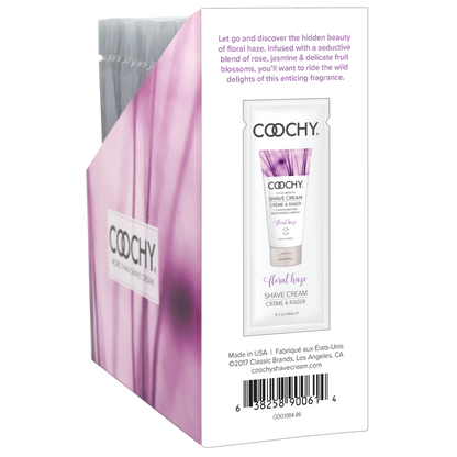 Shave Cream - Floral Haze 24pc | 15ml - Foil - DISPLAY – Rechargeable, Discreet, Intimate Wellness Accessory – Quiet, Rechargeable, Waterproof, Couples & Solo Use, Discreet Intimate Wellness Accessory