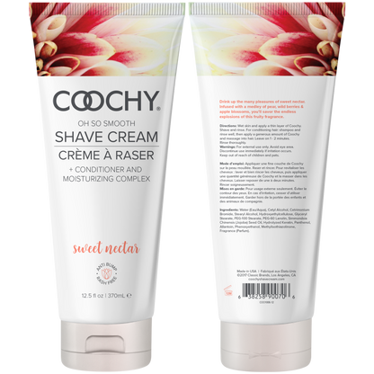 Shave Cream - Sweet Nectar 12.5oz | 370mL – Rechargeable, Discreet, Intimate Wellness Accessory – Quiet, Rechargeable, Waterproof, Couples & Solo Use, Discreet Intimate Wellness Accessory
