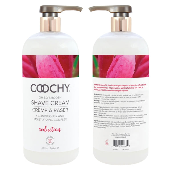 Shave Cream - Seduction 32oz | 946mL – Rechargeable, Discreet, Intimate Wellness Accessory – Quiet, Rechargeable, Waterproof, Couples & Solo Use, Discreet Intimate Wellness Accessory