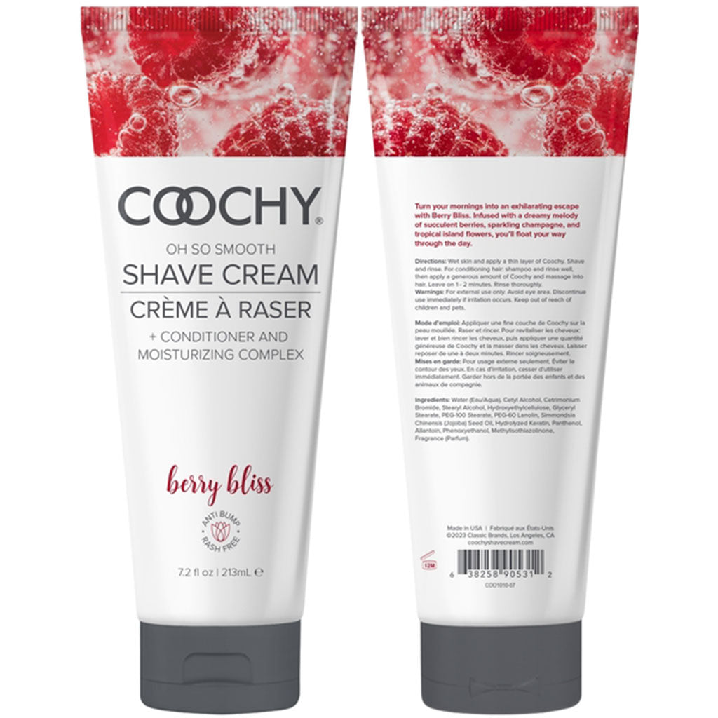 Oh So Smooth Shave Cream Berry Bliss 7.2oz | 213mL – Rechargeable, Discreet, Intimate Wellness Accessory – Quiet, Rechargeable, Waterproof, Couples & Solo Use, Discreet Intimate Wellness Accessory