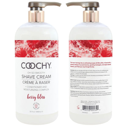 Oh So Smooth Shave Cream Berry Bliss 32oz | 946mL – Rechargeable, Discreet, Intimate Wellness Accessory – Quiet, Rechargeable, Waterproof, Couples & Solo Use, Discreet Intimate Wellness Accessory