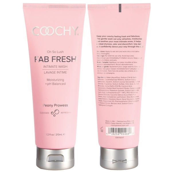 Oh So Lush Fab Fresh Intimate Wash - Peony Prowess 7.2oz | 213mL – Rechargeable, Discreet, Intimate Wellness Accessory – Quiet, Rechargeable, Waterproof, Couples & Solo Use, Discreet Intimate Wellness Accessory