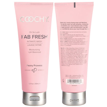 Oh So Lush Fab Fresh Intimate Wash - Peony Prowess 7.2oz | 213mL – Rechargeable, Discreet, Intimate Wellness Accessory – Quiet, Rechargeable, Waterproof, Couples & Solo Use, Discreet Intimate Wellness Accessory