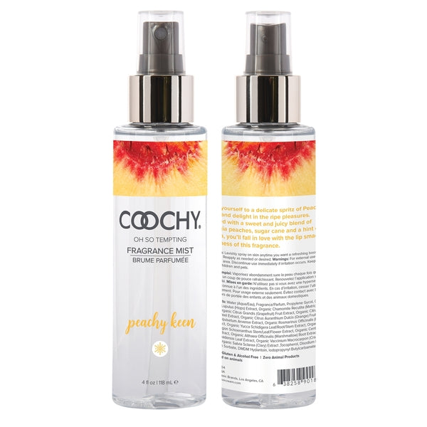 Oh So Tempting Fragrance Mist - Peachy Keen 4oz | 118mL – Rechargeable, Discreet, Intimate Wellness Accessory – Quiet, Rechargeable, Waterproof, Couples & Solo Use, Discreet Intimate Wellness Accessory