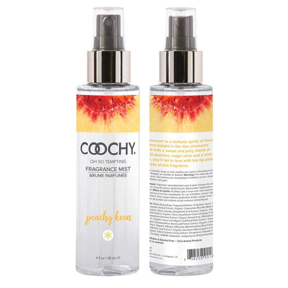 Oh So Tempting Fragrance Mist - Peachy Keen 4oz | 118mL – Rechargeable, Discreet, Intimate Wellness Accessory – Quiet, Rechargeable, Waterproof, Couples & Solo Use, Discreet Intimate Wellness Accessory