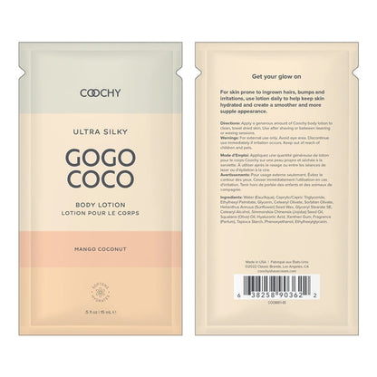 Ultra Silky Body Lotion Mango Coconut .35oz | 10mL – Rechargeable, Discreet, Intimate Wellness Accessory – Quiet, Rechargeable, Waterproof, Couples & Solo Use, Discreet Intimate Wellness Accessory